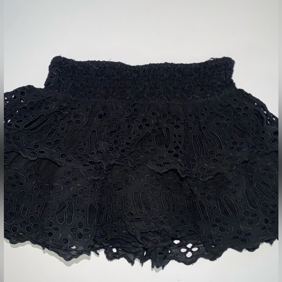 FREE PEOPLE ONE TIERED EYELET SKIRT POPULAR LUXE BRAND FREE PEOPLE - Picture 5 of 7